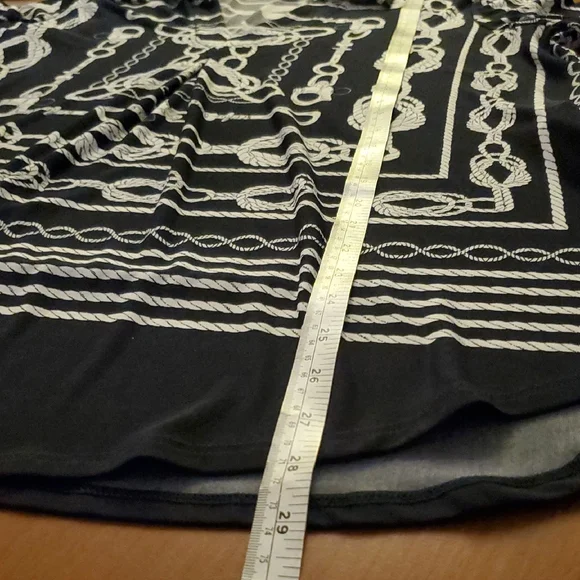 Joseph Ribkoff Chain And Nautical Rope Tunic Blouse - Picture 5 of 7